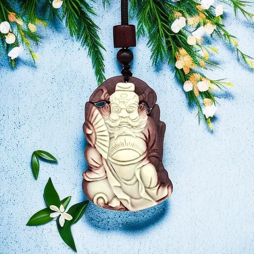 Jade zhong kui pendant - jade,