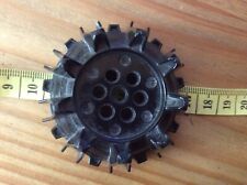 Lego Wheel 8x8 with Spurs and Inner Gear Teeth. 64712. Black