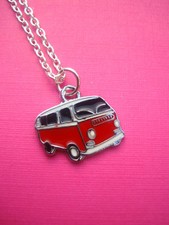 FUNKY RED BLACK VW CAMPERVAN