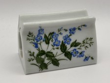 Funny Design Porcelain Toothpaste Holder Photo Tube Blue Flower Vintage WGermany