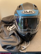 i70 HJC Helmet Black/Blue Matt Finish Size M