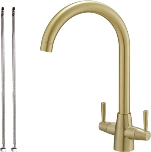 Brushed gold kitchen sink - brushed,