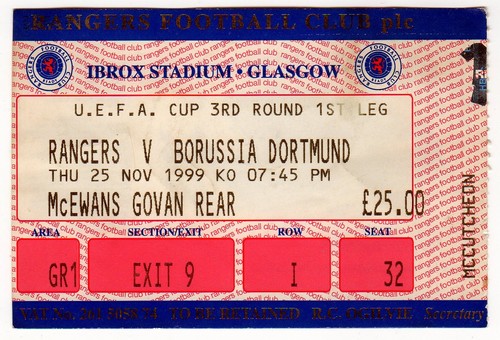 Ticket glasgow rangers - glasgow,