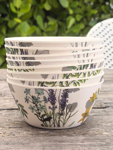 Set melamine botanical - 8,