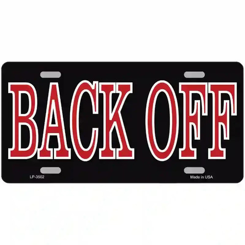 Back off metal - off, novelty