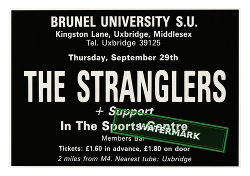 The stranglers gig poster - the,