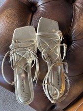 Primark Gold Strappy Cushioned sole Sandals 4