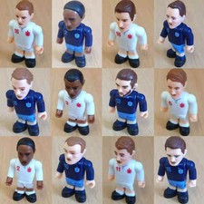 Micro Football Player Model Plastic Figure England Home Away - Various Players