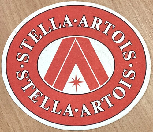 Stella artois beer mat - artois,