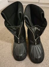 Ralph Lauren  Winter Snow Boots Black Size 11.5 UK VGC