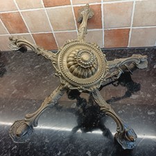 Rocco Style Ceiling 5 Arm Brass Chandelier Lamp Celing Light