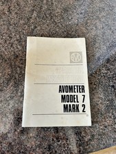Avo Meter Model 7 Mark2 Instruction manual 
