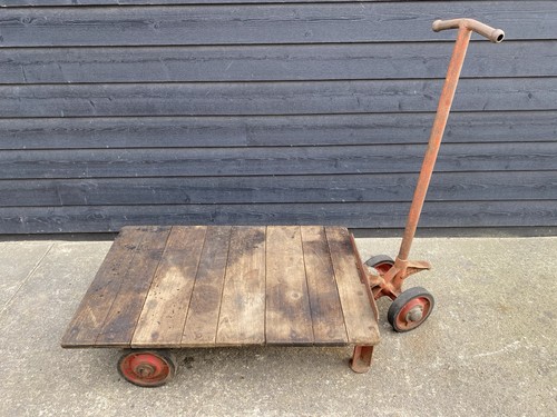 Antique trolley cart - antique,