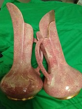 Art Deco Stylish Govancroft Speckled Vases X2 1070s