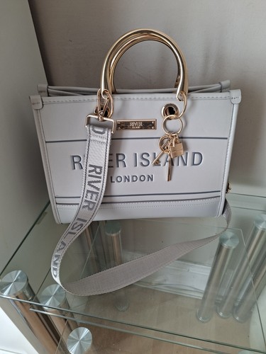 River island grey monogram - river,