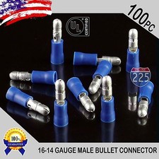 100 Pack 16-14 Gauge Blue Male