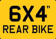 6x4" Rear Number Plate Novelty