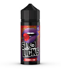 SIX LICKS CHERRY ON TOP 100ML 0MG SHORTFILL E-LIQUID