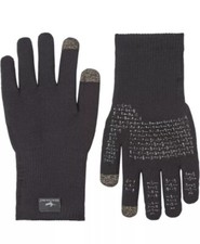 SealSkinz Waterproof All Weather Ultra Grip Knitted Gloves - Black —M