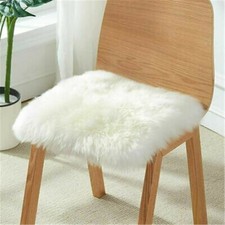 White Square Soft Fluffy Faux