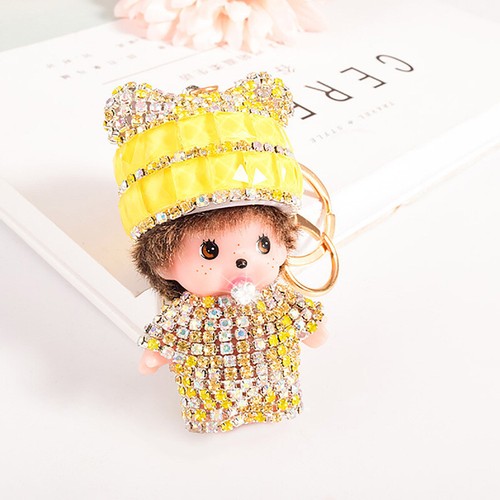 Monchichi keychain purse - monchichi, keychain,