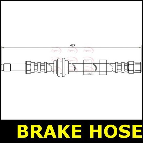 Brake hose front for caddy - front,
