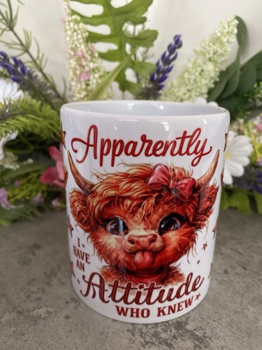 Funny highland cow 11oz - ⁠funny, mug