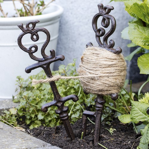 Cast iron garden line - iron, marker