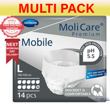 56 x Molicare Premium Mobile - 10 Drops - Large 4 Packs of 14 - Multi Pack