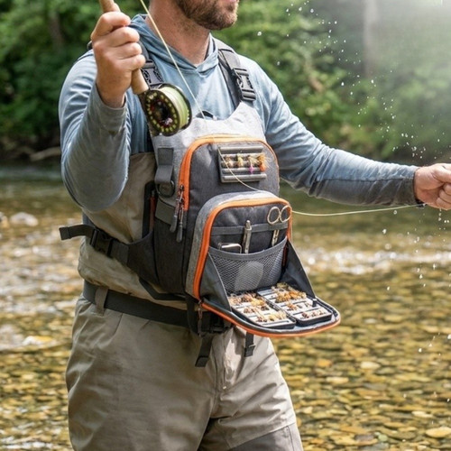 Waterproof chest pack for - pack, fly