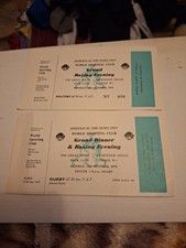 2 world sporting club  boxing evening&grand dinner tickets oct 1976