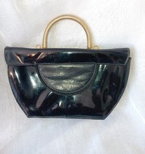 Vintage Leather Bag With Metal