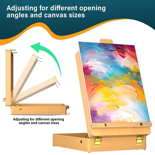 Wooden tabletop easel - tabletop, box