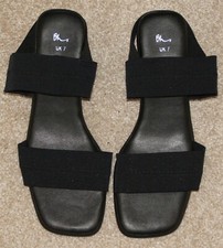 Bhs Ladies' Black Sandals, Size 7 - NEW With Labels