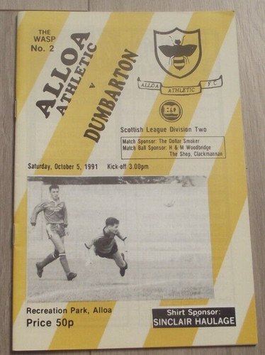 1991 alloa athletic - alloa,