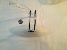 Bathroom Mirror Light Fitting Frosted Glass & Polished Chrome Dressing Table