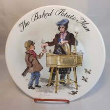Bone China Plate "The Baked Potato Man" (6) 8.5"(21cm) by Wedgwood, 1985