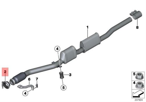 Genuine exhaust clamp - exhaust,