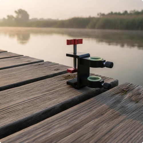 Fishing platform umbrella - platform,