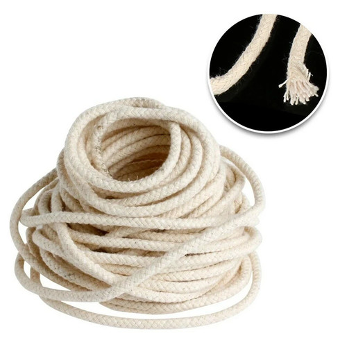 Braided cotton wick burner - wick,