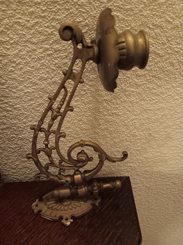 Antique brass piano - , sconces