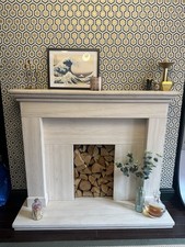 Limestone Fire Surround And Hearth