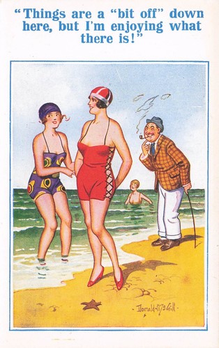 Vintage comic postcard - vintage,