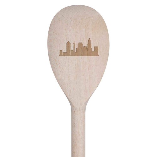 30cm city skyline wooden - 30cm, 'city