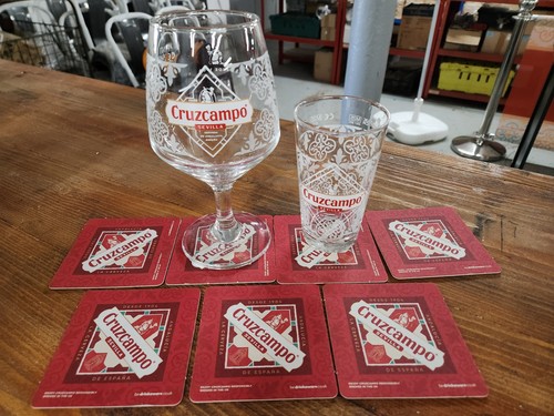 Cruzcampo pint glass - pint, and
