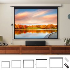 Electric Motorised Projector Screen 72-120inch Home Cinema Theater 4:3 16:9