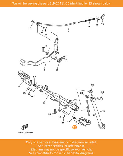 Yamaha footrest - yamaha,