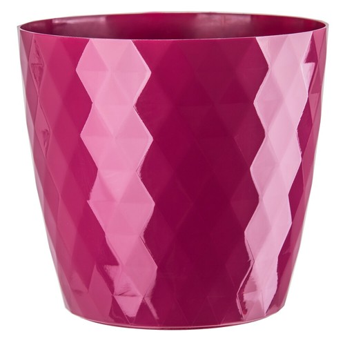Round crystal houseplant pot - round,