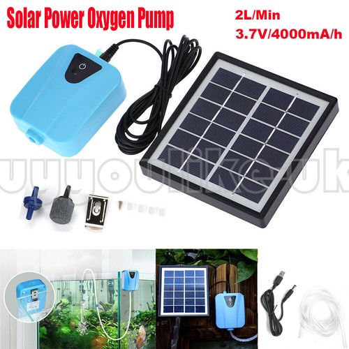Solar power oxygenator pond - solar,