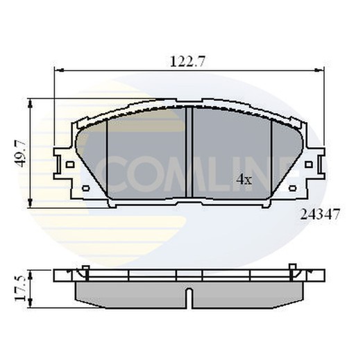 Brake pads set for - set,
